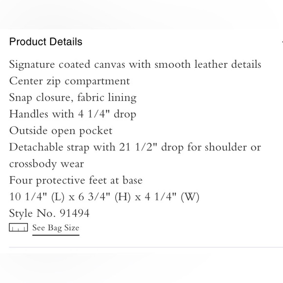 💯 Authentic Coach Mini Lillie bag - Picture 6 of 10